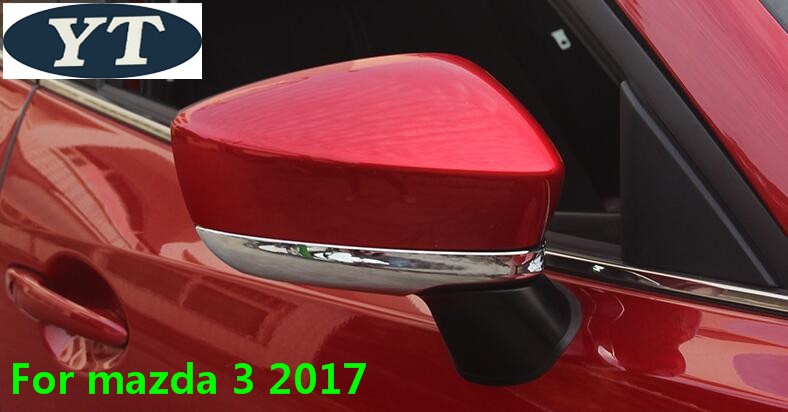 Auto Achteruitkijkspiegel Cover, Auto Spiegel Trim Voor Mazda 3 , Abs Chroom, 2 Stk/partij