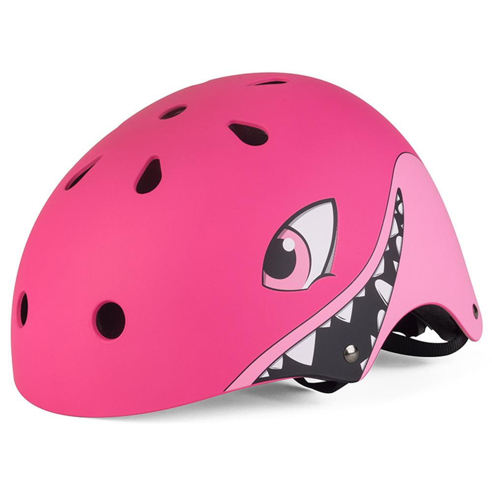 3-8 años los niños cascos de bicicleta de alta densidad PC de dibujos animados niño patinando Ciclismo montar niños casco de bicicleta Ciclismo: Pink