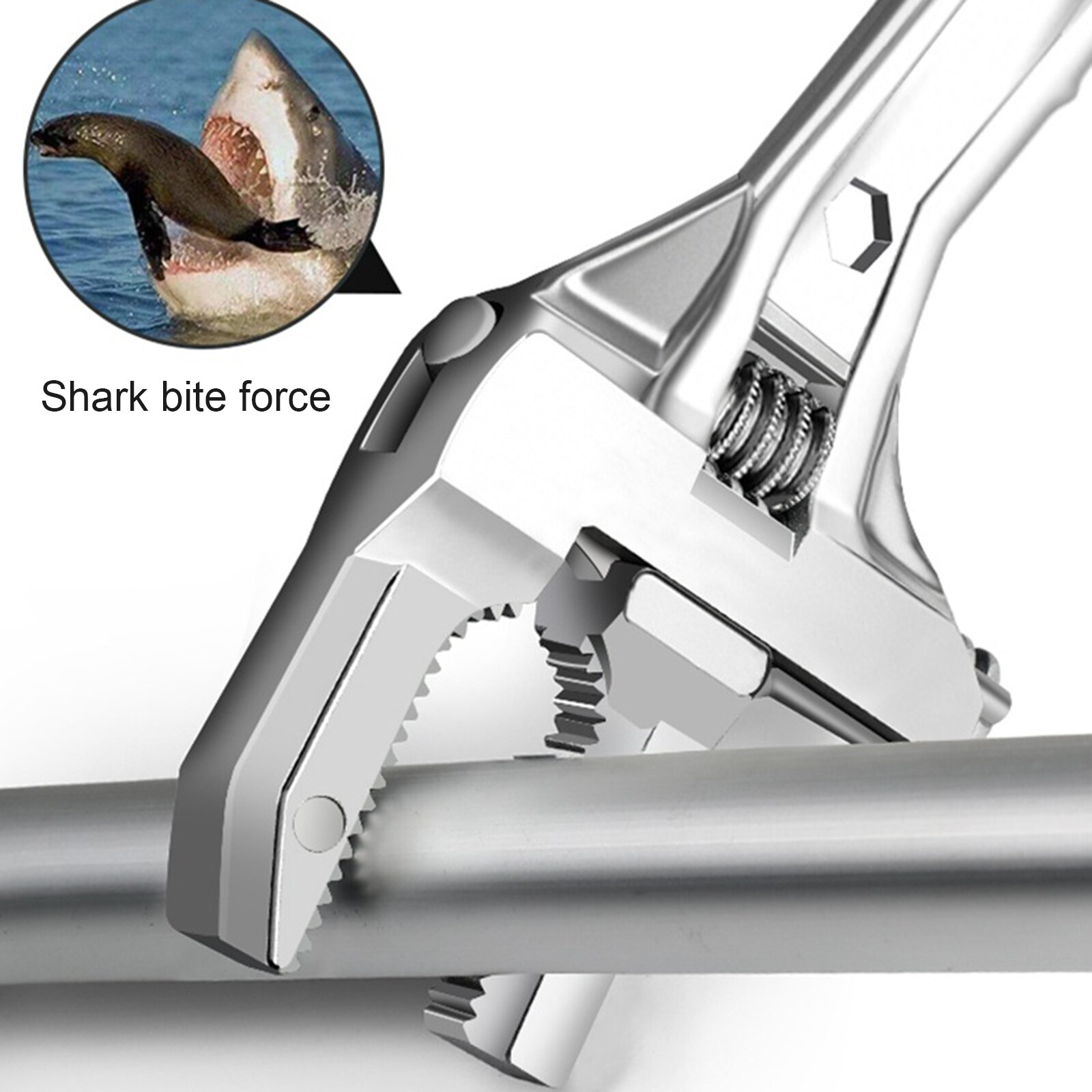 Open End Wrench Multifunctional Wrench Short Handle Large Opening Maintenance Wrench Adjustable Wrench for Bathroom Sewer Faucet