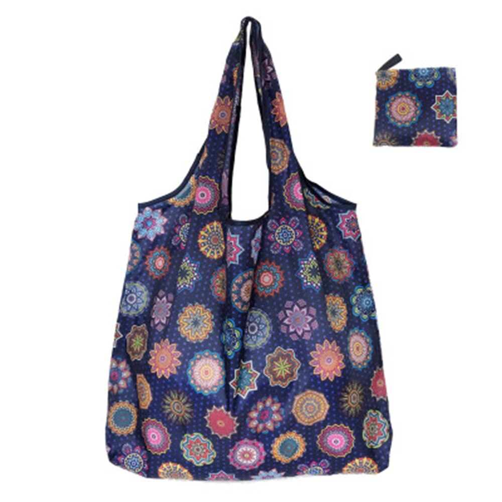 Reusable Shopping Bags Women Foldable Tote Bag Portable Cloth Eco Grocery Bag Folding Large Capacity Handbags: 12