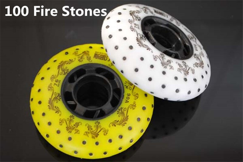 52 104 208 brand sten skøjtehjul til rulleskøjter sko hvide gule rulleskøjter hjul [ 72mm 76mm 80mm ]