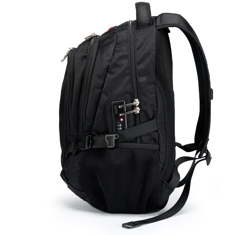Grote reistas, antidiefstalrugzak met codeslot, heren zakelijk 17.3 inch laptoptas, waterdichte schooltassen