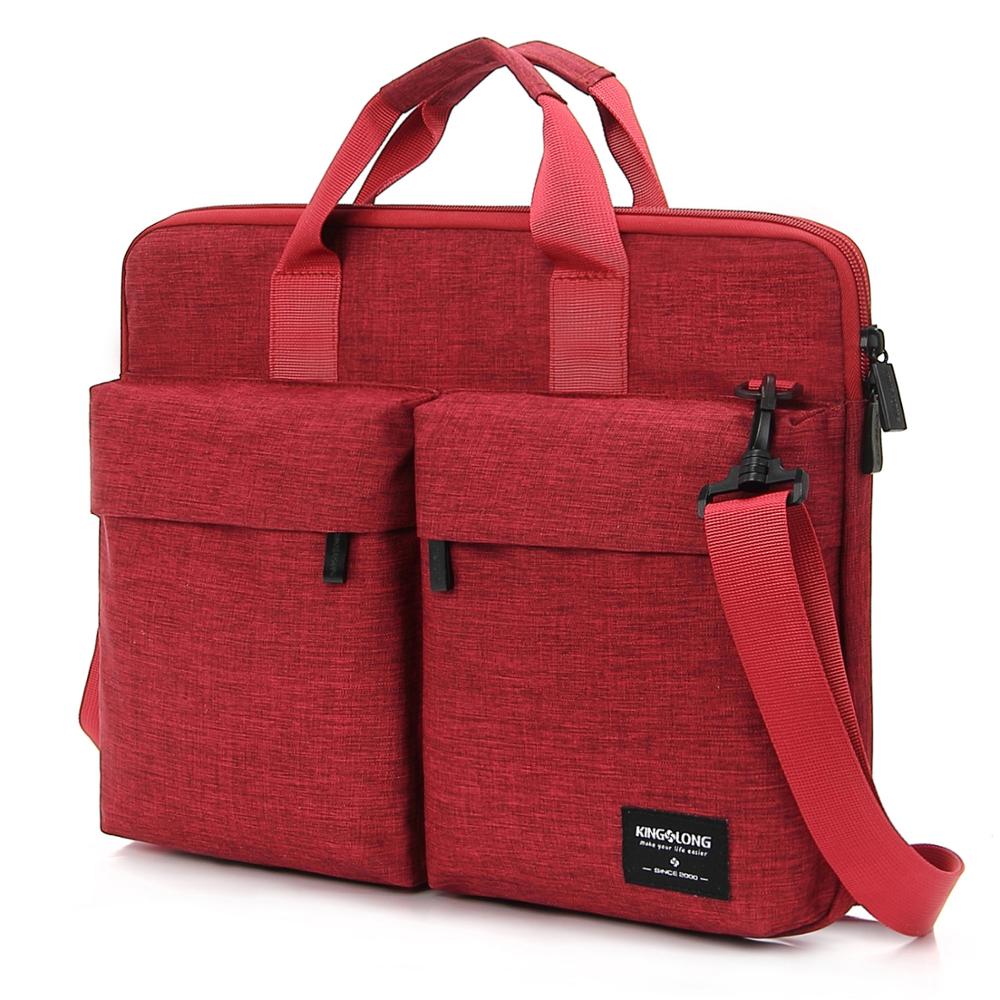 Kingslong messenger bags voor dames 15 17 inch crossbody tas casual schoudertas zakelijk voor laptoptas met handvat: Klm 181006rd / 15