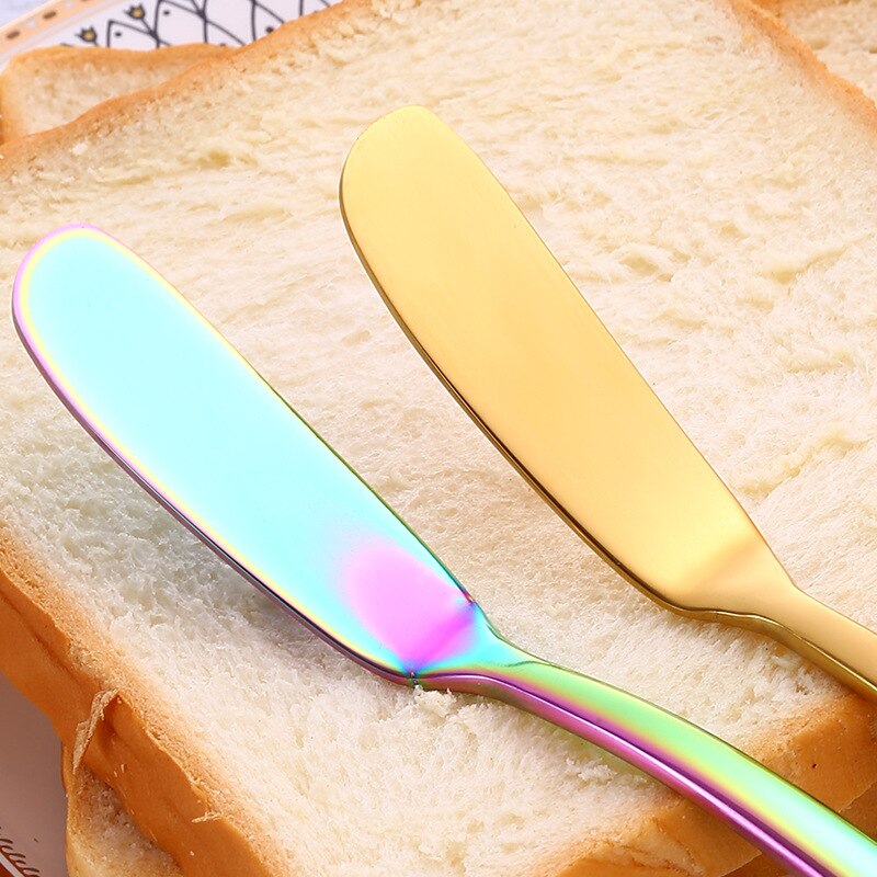 Spreading Cheese Knife Stainless Steel Bread Jam Butter Knife Kitchen Cutlery Dessert Tools for Toast Breakfast