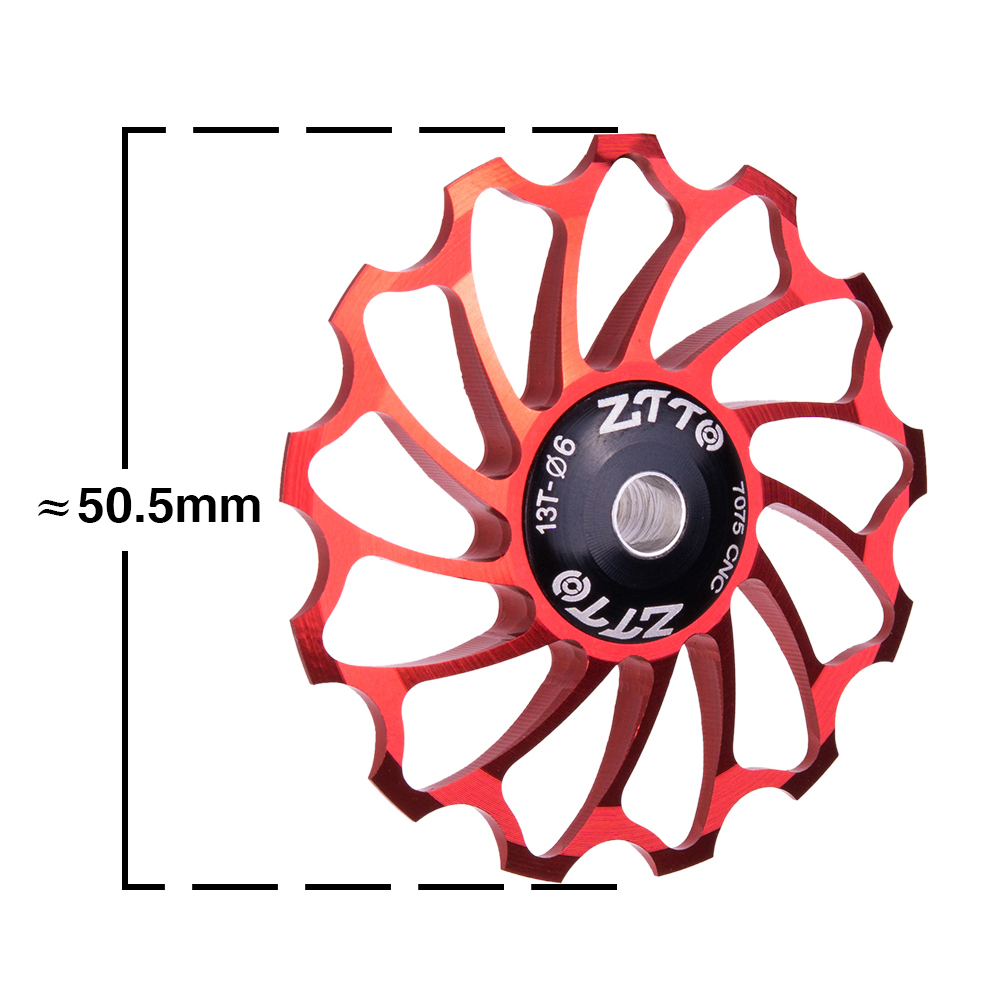 Ztto 12t 13t mtb sykkel bakgirer smal bred jockey hjul rulle keramisk trinse cnc landeveissykkel guide 4mm 5mm 6mm