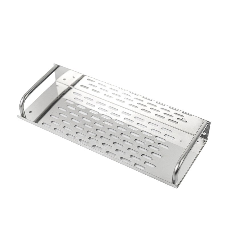 Stainless Steel Kitchen/Bathroom Shelf Wall-mounted Storage Rack Single Layer 30/40/50cm Bathroom Accessories
