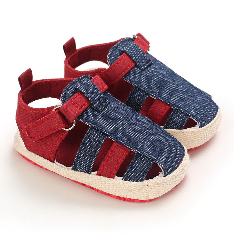 0-18M Summer Kids Baby Boys Hollow Out Sandals Non Slip Infant Soft and Breathable Walking Shoes: R / 0-6 Months