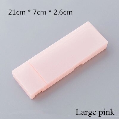 Leuke Kawaii Eenvoudige Transparante Etui Potlood Doos Plastic Opbergdoos Leren Briefpapier Kantoorbenodigdheden: 6