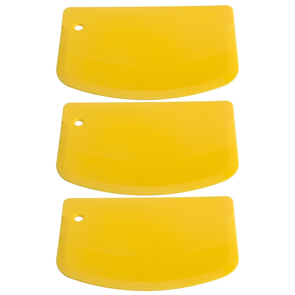 Smooth Plastic Baking Fondant Cutter Utensils Flexible Safe Spatula Curved Edge Cake Pastry Tools Kitchen Gadgets Dough Scraper