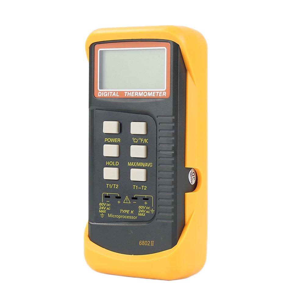 6802 II Dual Channel Digital Thermometer 2 K-Type ... – Grandado