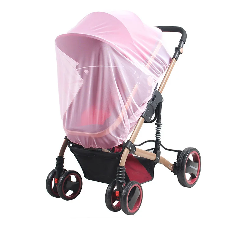 Baby Winkelwagen Zonnescherm Klamboe Universele Kinderwagen Net Buggys Insect Fly Net Bescherming Cover voor Kinderwagen Kinderwagen: Dark Gray