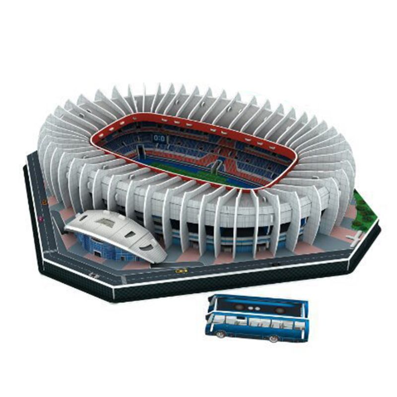 DIY 3D Puzzle Puzzle Welt Fußball Stadion FußBall Spielplatz Montiert Gebäude 77HD: O