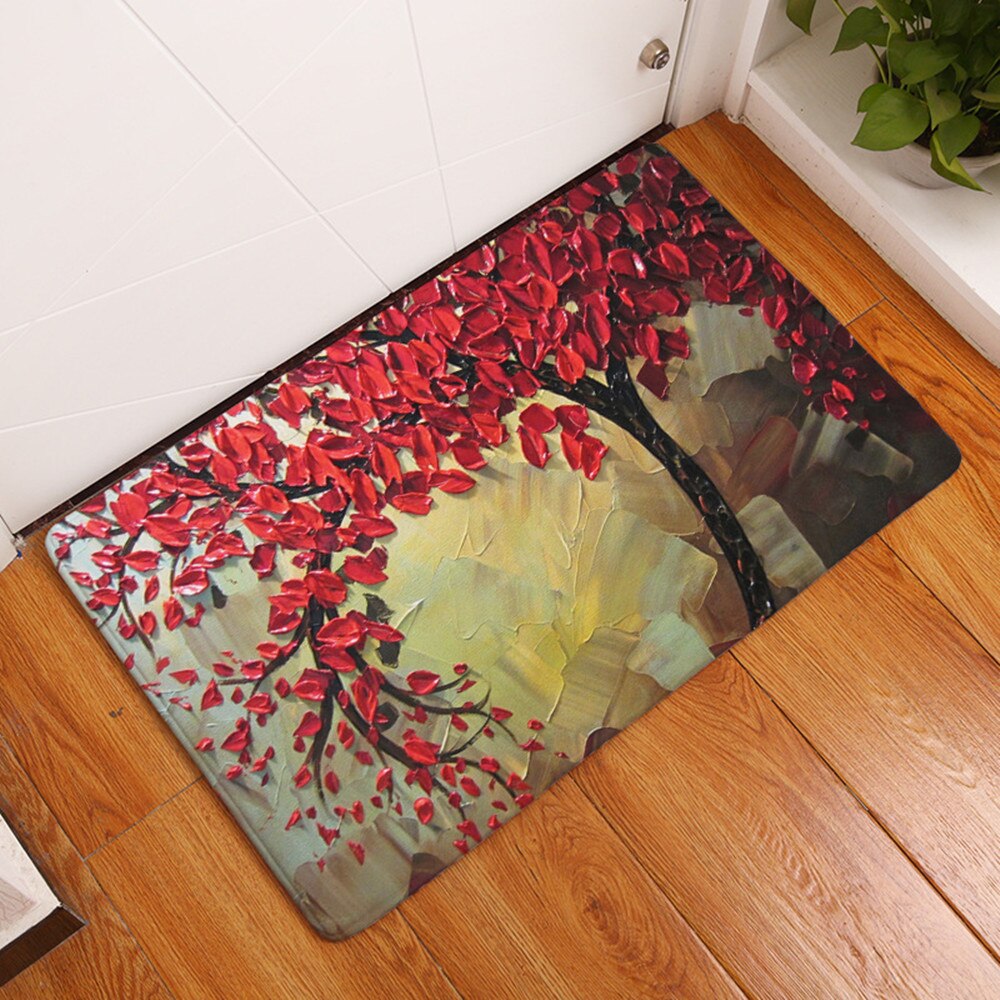 40x60 cm tapis mur Art abstrait moderne peinture à l'huile cuisine tapis paillassons caoutchouc tapis de sol anti-dérapant Tapete pour salon: D