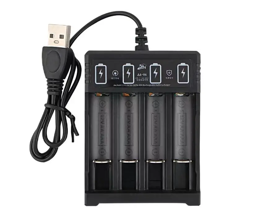 Batería recargable Original de 1,2 V AA4800mAh + AAA3800mAh + cargador para ordenador, reloj, Radio, videojuego, cámara Digital, batería AA AAA: Rosa
