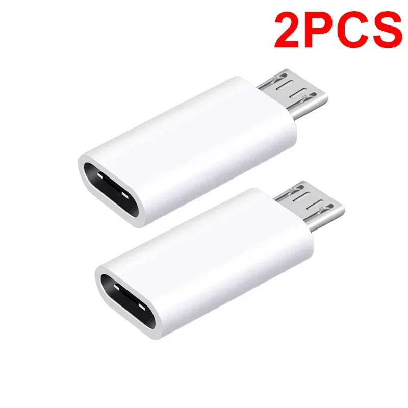 10-1PCS Phone Adapters Type C Female To Micro USB Male Converters for MacBook Tablet Laptop Samsung Micro To USB C Connector: Orange