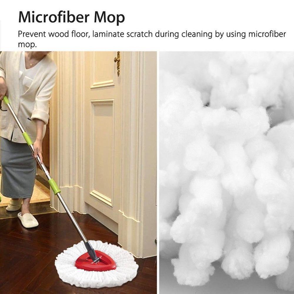 6 pièces remplacement 360 tête rotative facile microfibre filature sol vadrouille tête gouvernante maison sol nettoyage vadrouille Vileda o-cèdre