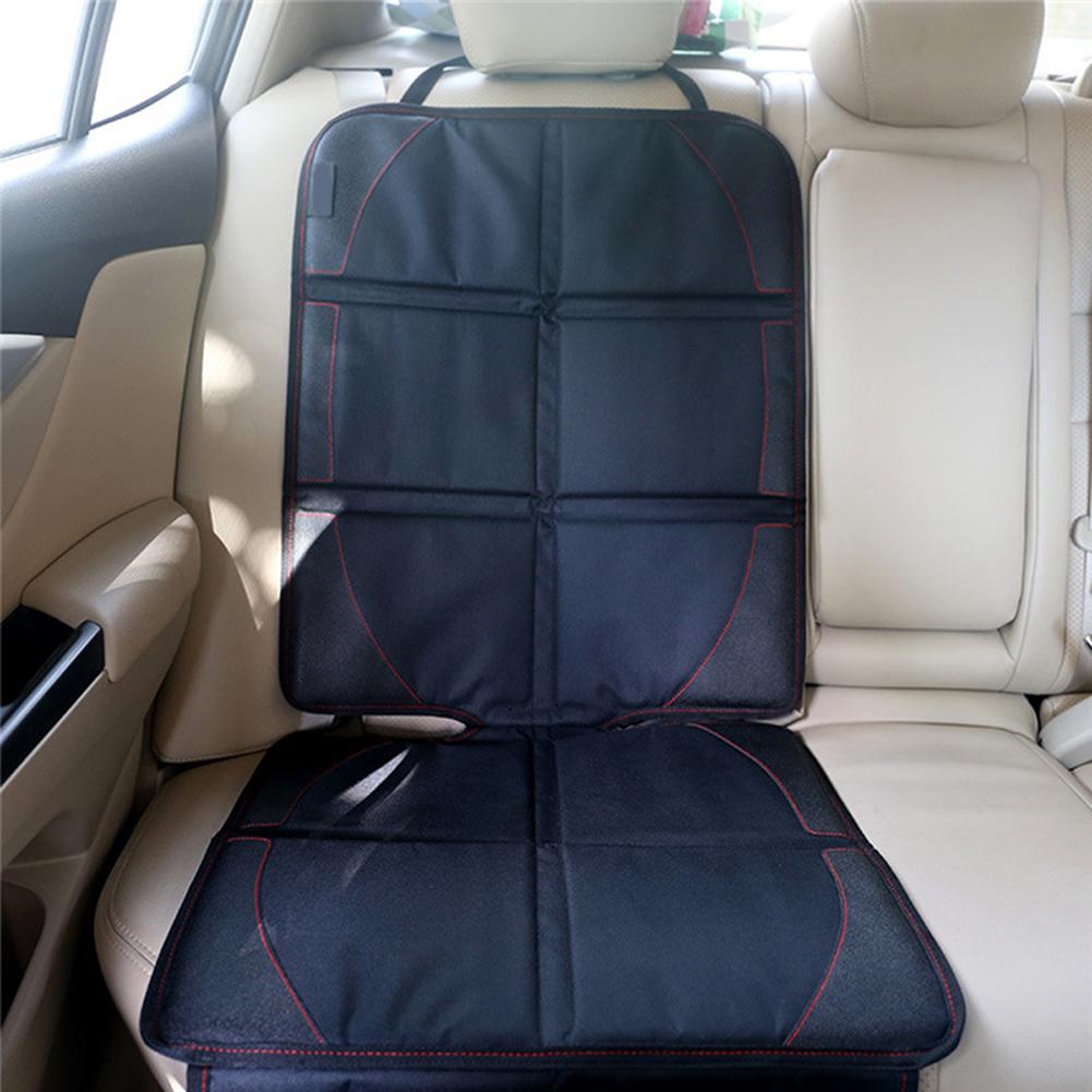 Housse de Protection de siège de voiture | En Polyester PU, tapis de Protection de siège, coussin de Protection de sièges d'enfants, accessoires de voiture noir