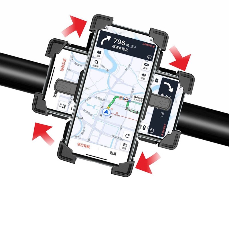 Auto Lock Rijden Mobiele Telefoon Houder Fiets Motorfiets Mobiele Telefoon Houder Elektrische Fiets Mobiele Telefoon Houder