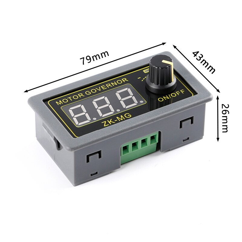 DC 5-30V 12v 24v 5A DC Motor Controller PWM Adjustable Speed Digital display encoder duty ratio frequency MAX 15A ZK-MG