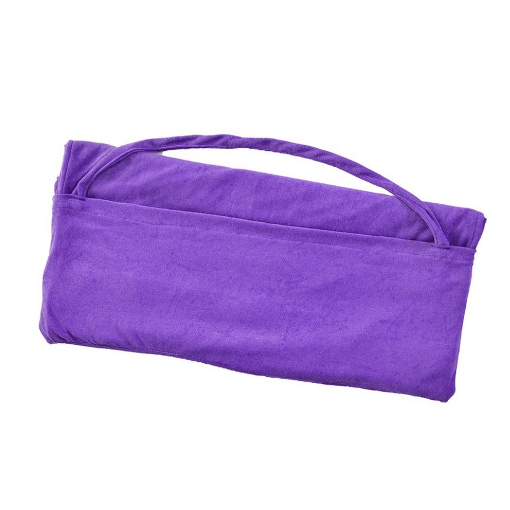 Strand lounge stol betræk håndklæde sommer kølig seng have strand håndklæde solbad mikrofiber dobbelt fløjl lounge lounge stol betræk: Lilla