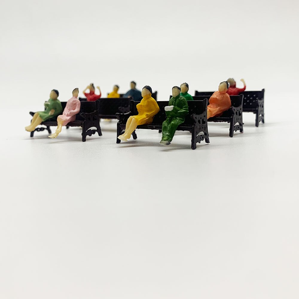 2 Stck von 1/87 ho Modell Park Bank/Mini Bank Modell Miniatur Parks Hause Handwerk Gärten Ornament/Zug/eisenbahn Diorama Layout