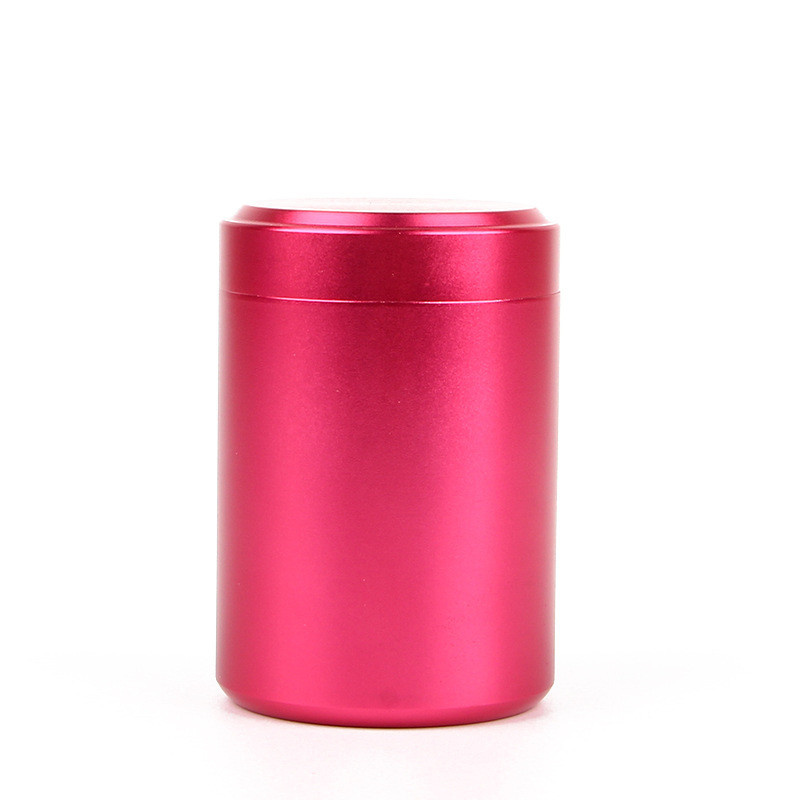 10pcs Portable Stash Jar-Airtight Smell Proof Durable Multi-Use Aluminum Herb Container DIY Candle Aromatherapy: Red