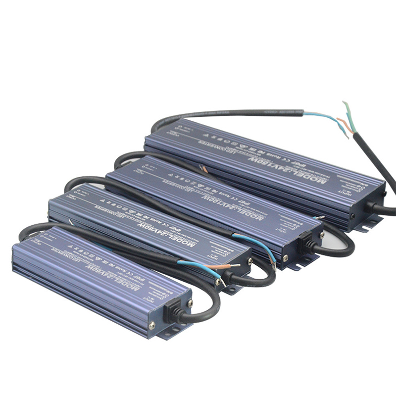 12v 24v strømforsyning 10w - 400w 500w 12 24 volt transformator  ac 220v til  dc 12v 24v utendørsbelysning  ip67 vanntett ledet-sjåfør
