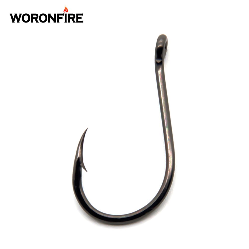 Offset Haken XFSRG 10er Set Angelhaken Live Shrimp - Carbon Stahl Haken Für Garnelenköder Garnelen Angelhaken Set