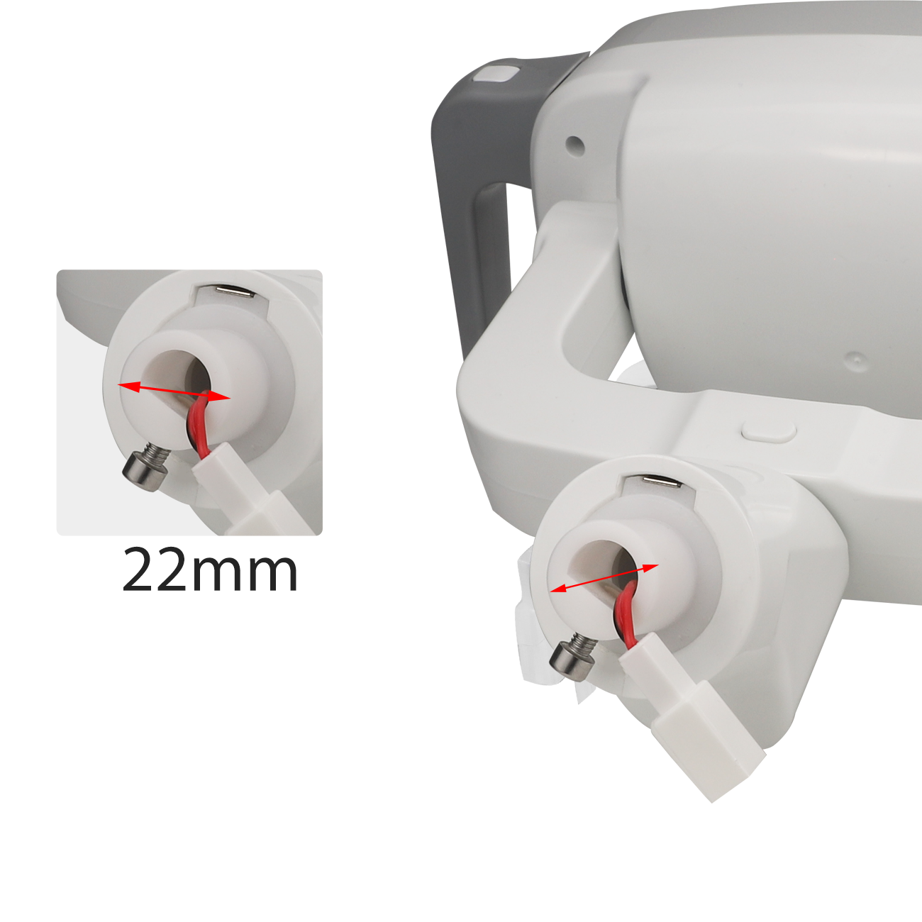 Tandheelkundige Inductie Licht Operatie Lamp Tandarts 6led Orale Lamp Voor Tandheelkunde Unit Stoel Apparatuur Tanden Whitening Oral Tool Ac12 V: GRIJS
