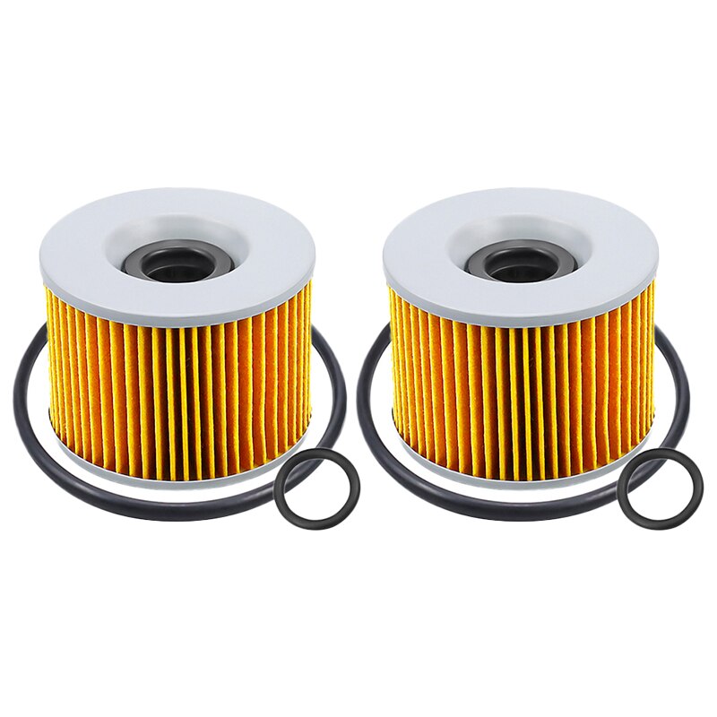 1/2/4 Pcs Motorcycle Oil Filter for Kawasaki ZX400F ZX550 GPZ550 ZX600 Ninja 600R ZX 600 ZX750 ZX900 ZX1000 ZX1100 ZX7 ZX10 ZX11: Yellow-2 pcs