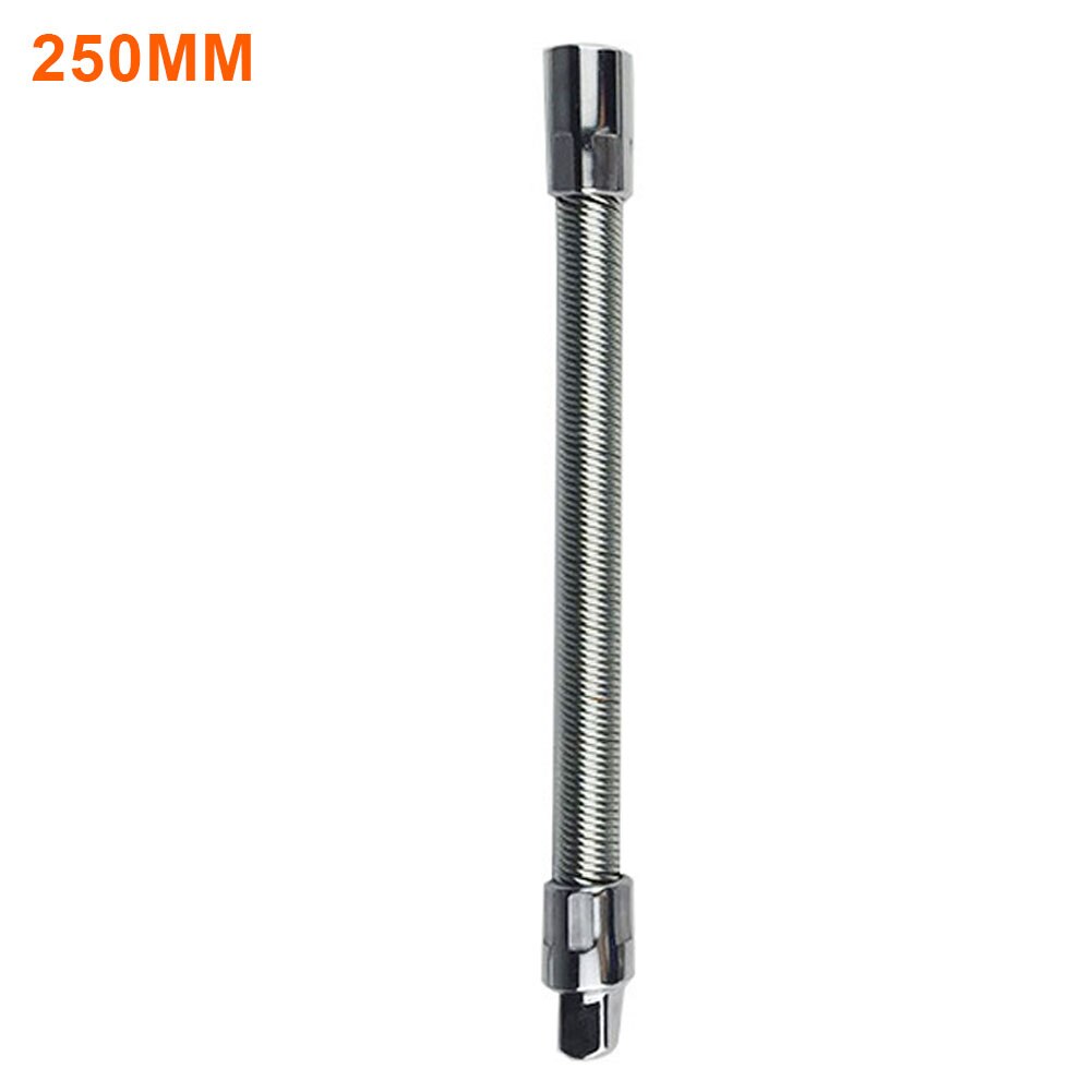 Spring Long Hand Tool Shaft Socket Drive Ratchet Wrench Extension Bar Durable Rustproof Flexible Adapter Alloy Practical