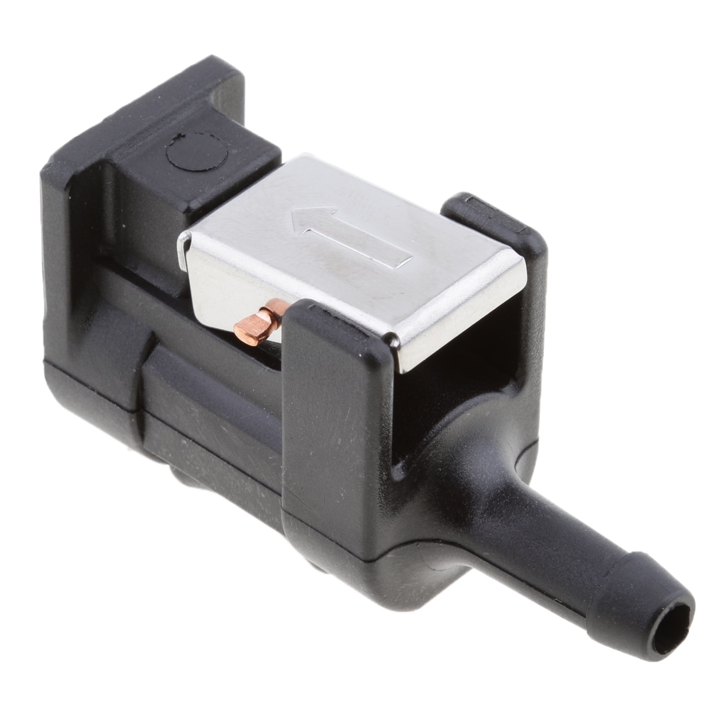 1/4 Inch Mannelijke Brandstof Lijn Connector Joint Fitting Auto Auto Vervanging Deel Voor Yamaha Buitenboordmotor Mount Op Motor Zwart 2.8in