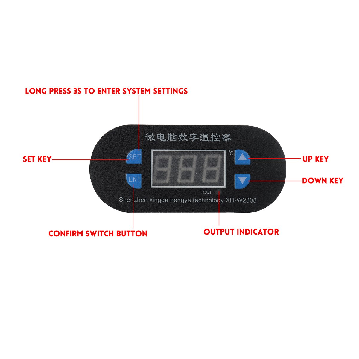 Full Automatic Incubator Controller Thermostat Multifunction Egg Incubator Control System Digital Display Incubator Parts