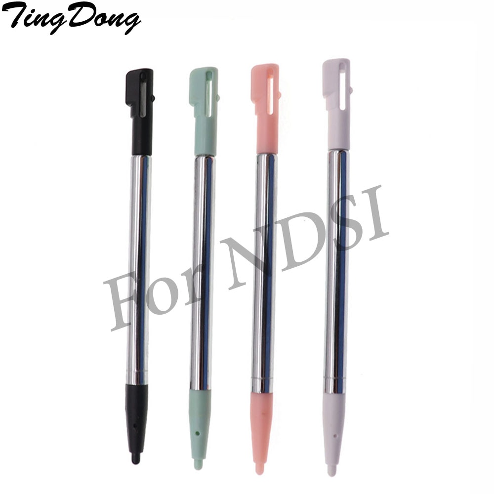 Tingdong 100 Stuks Touch Screen Stylus Pen Voor Ndsi Touch Screen Pen Metalen Intrekbare Stylus Touch Pen