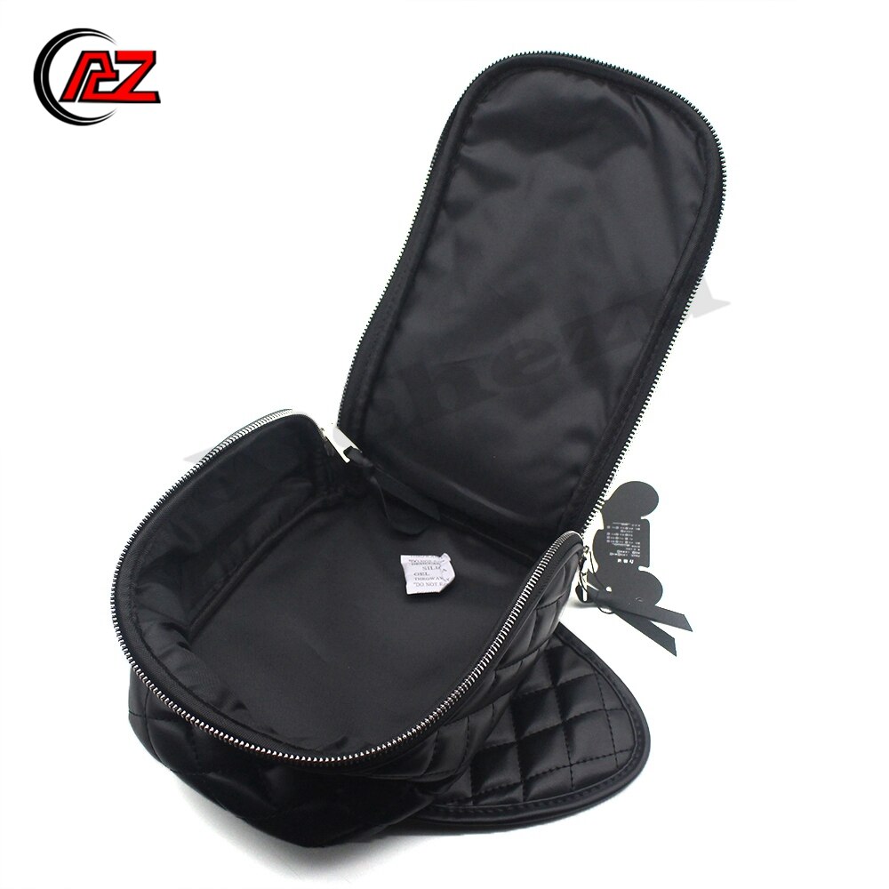 ACZ Waterproof Motorcycle Magnetic Diamond PU Leather Oil Fuel Tank Travel Bag For Harley 883 1200