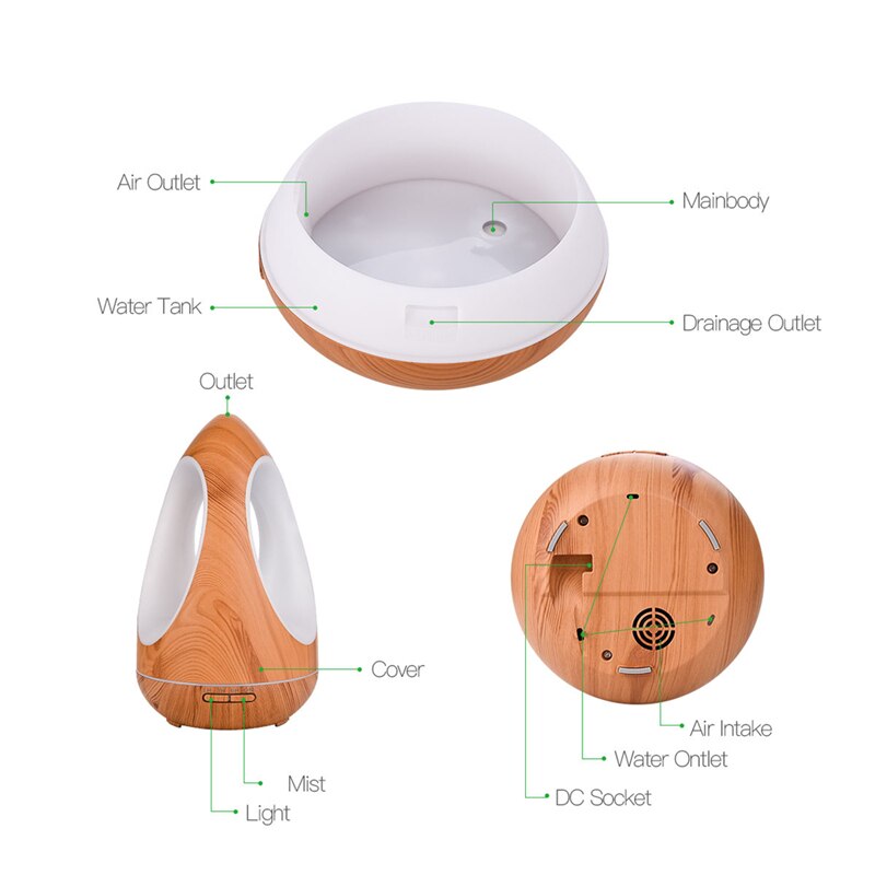 550ML Smart APP Air Humidifier Essential Oil Diffuser Aroma Lamp Aromatherapy Electric Aroma Diffuser Mist Maker Remote Control