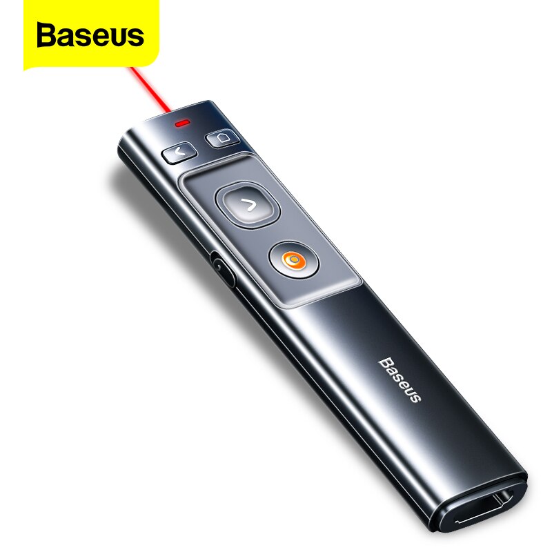 Baseus Draadloze Presenter Universele 2.4Ghz Pointer Afstandsbediening Infrarood Presenter Pen Voor Projector Powerpoint Ppt Slide
