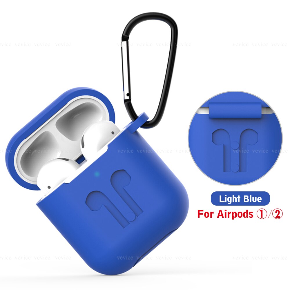 Soft Silicone Cases for Airpods 2nd 1st Protective Earphone Cover Case for Apple airpods2 Air pods 2 1 Shockproof Sleeve Pouch: 08