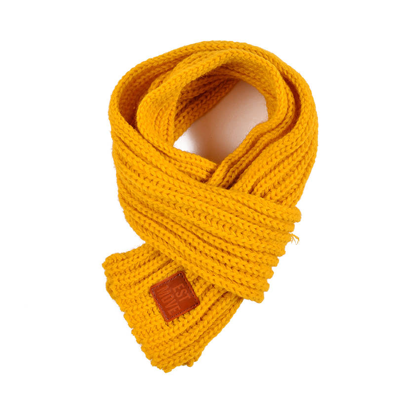 Écharpe d'hiver pour animaux de compagnie, grand foulard en tricot doux pour grands chiens, Bandana chaude pour chiens et chats, écharpe épaisse et chaude pour animaux de compagnie: Yellow