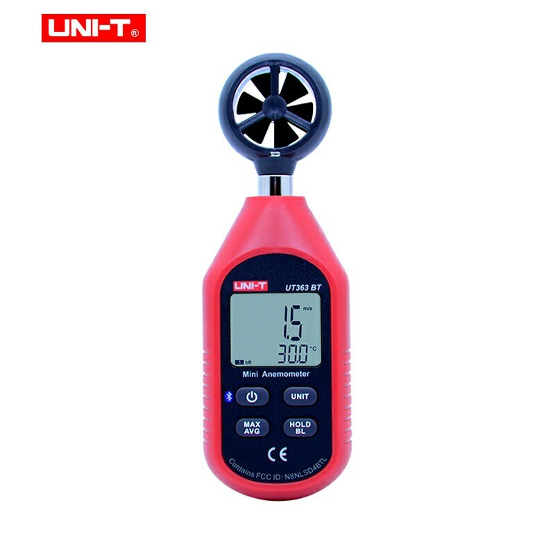 UNI-T UT363BT Wind Speed Meter Digital Bluetooth Pocket Size Anemometer Measurement Thermometer Mini Wind Meter Anemometer