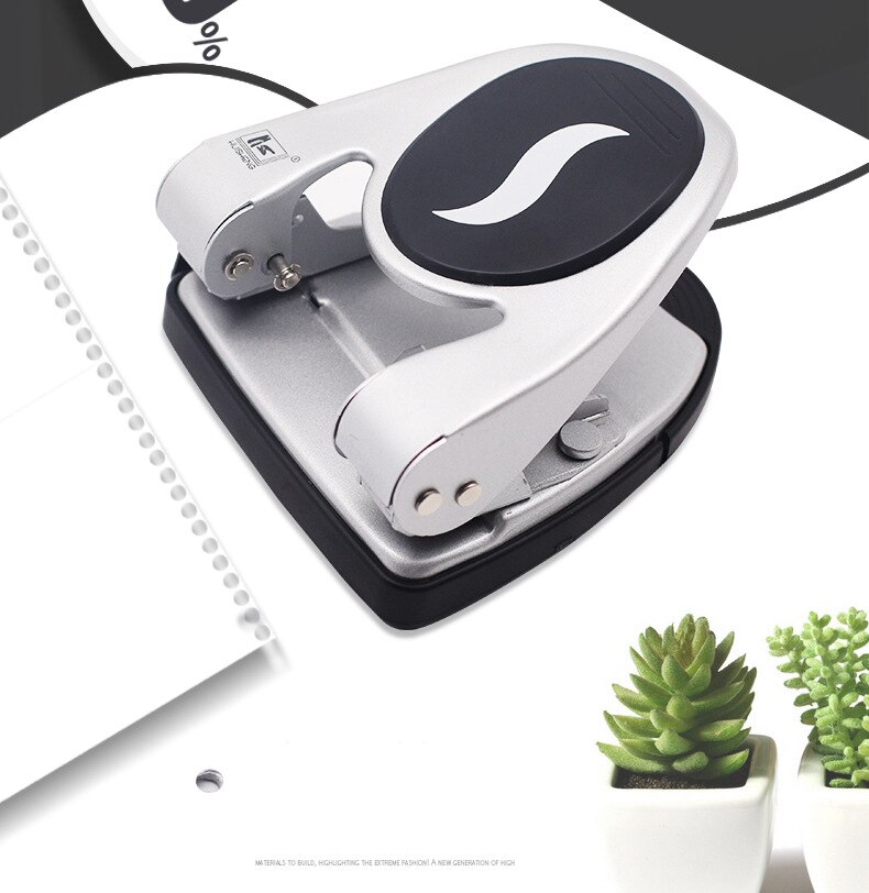 Manual labor-saving punch 50 sheets of double-hole punch Heavy-duty thick double-hole punch 80mm punching distance
