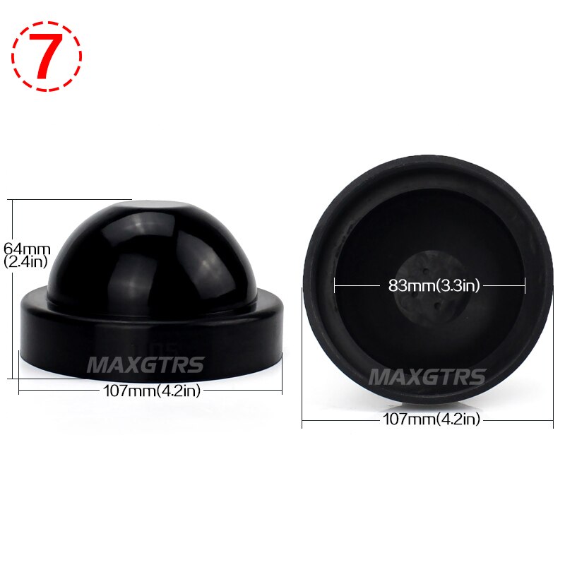 1x hid led koplamp auto stofkap rubber waterdicht stofdicht afdichting koplampkap auto styling accessoires doe-het-zelf retrofit werk: 7