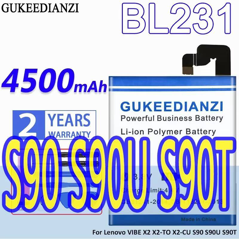 Reemplazo Premium BL231 para Lenovo Vibe X2 X2-TO X2-CU S90 S90U S90T batería de teléfono móvil 4500Mah de alta capacidad