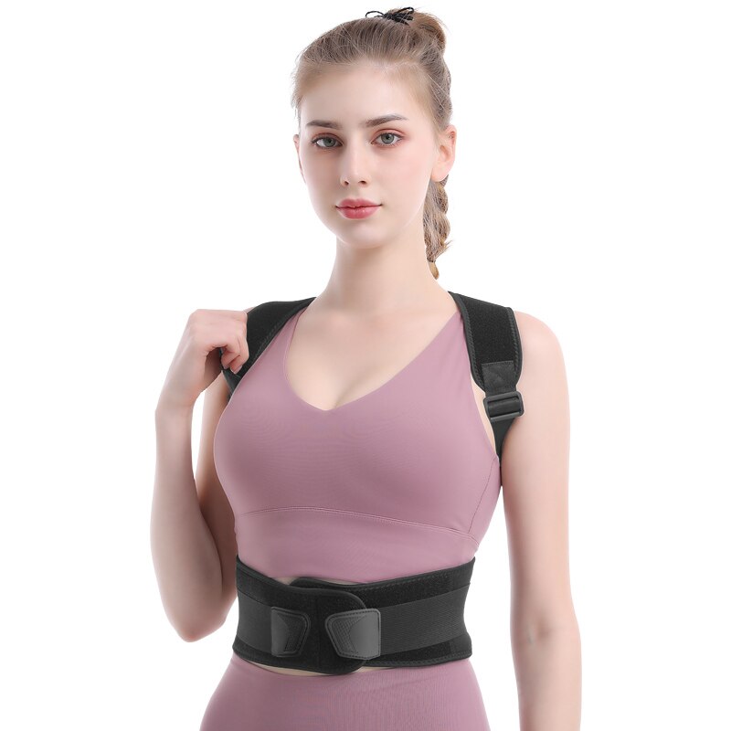 Verstelbare Terug Houding Corrector Corset Terug Brace Terug Riem Lendensteun Rechte Corrector Mannen Vrouwen S-XXL