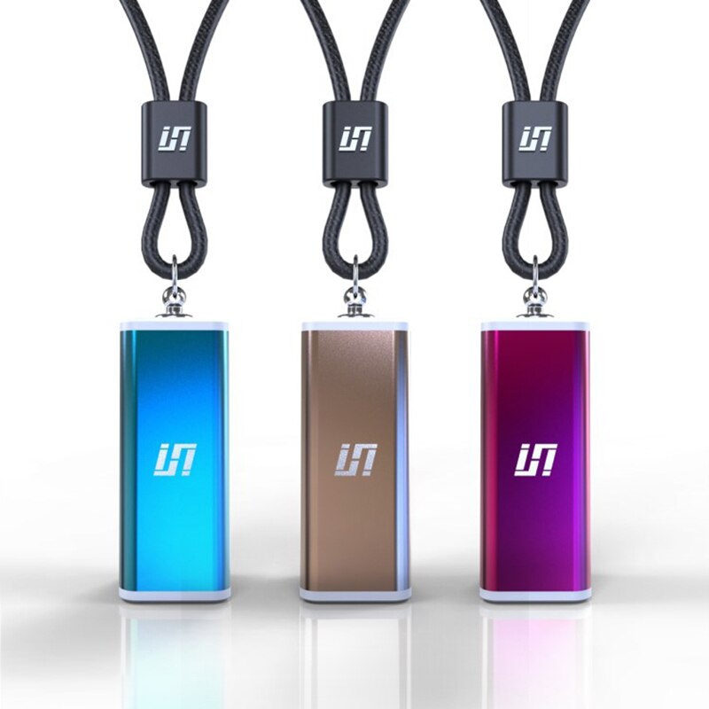 Draagbare luchtreiniger voor in de auto, ketting, mini draagbare usb-luchtreiniger, negatieve lon-generator, geluidsarme draagbare luchtverfrisser