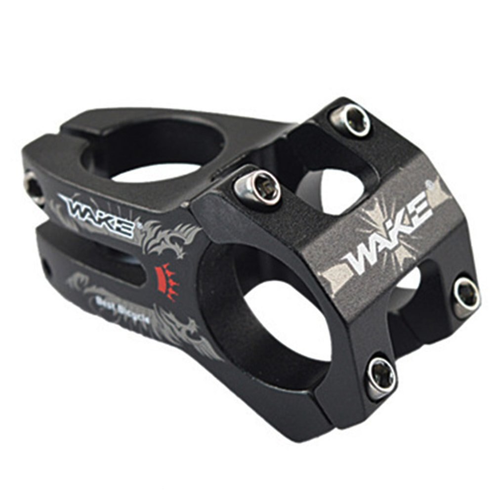 WAKE MTB Bike Handlebar Stem Bicycle Stem 31.8MM Cycling Bicycle Parts Bicicleta 5 Colors Bike Handlebar Stem forging + carbon: Black