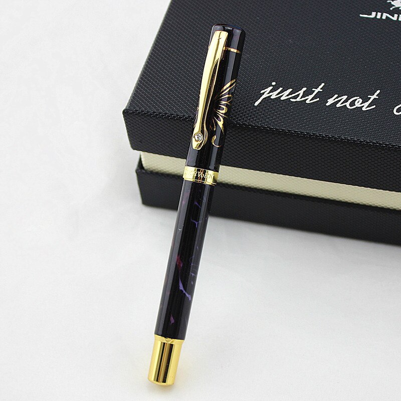 Diamond Fountain Pen Ink Pens Luxury Calligraphy Pen Dolma Kalem Office Stationery tinta caneta tinteiro fuliwen fountain pen: A