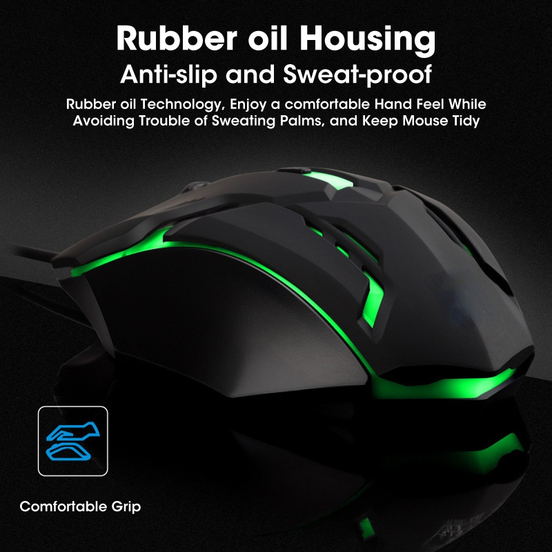 Ergonomische Wired Gaming Muis Optische Computer M... – Vicedeal