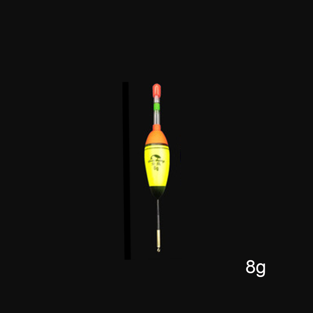 Eva fiskenattsflöte boll boia självlysande plastflöte 5g 8g 10g 15g 20g 30g 40g eva skumfiskeflöten: Gul