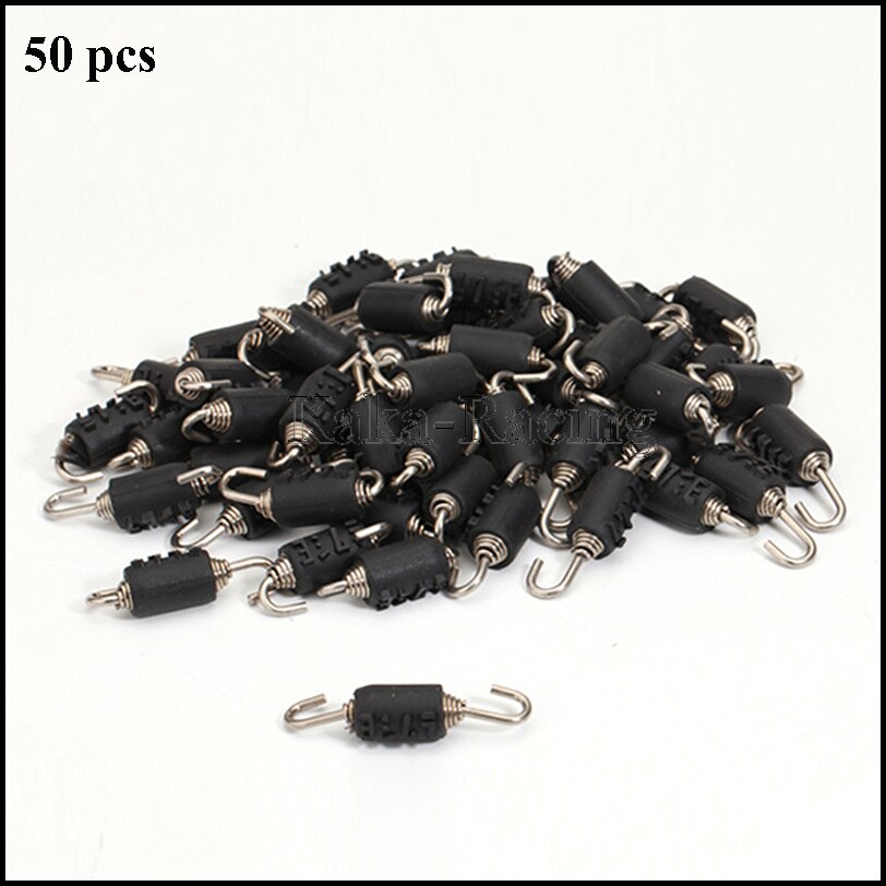 Universal de escape de la motocicleta Yoshimura primavera gancho moto accesorios para Scooter de acero inoxidable negro de silicona Springs ganchos: 50 pcs